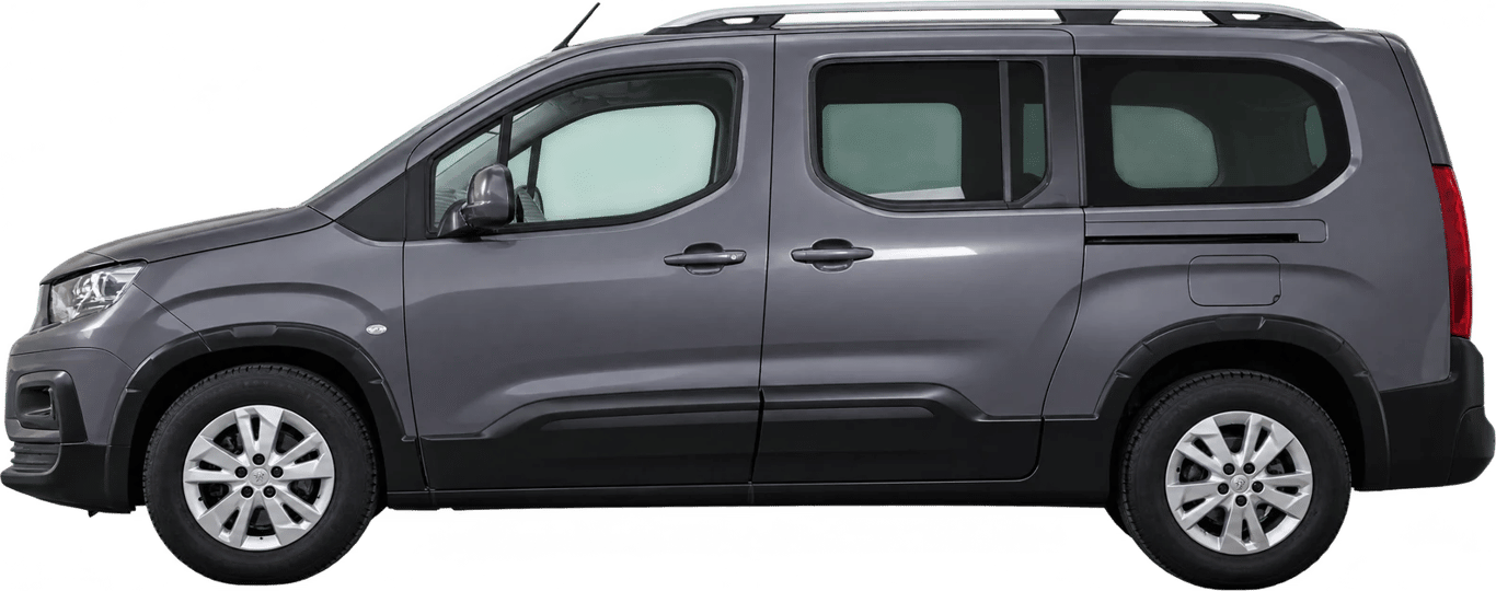 Peugeot Rifter, vista lateral a escala