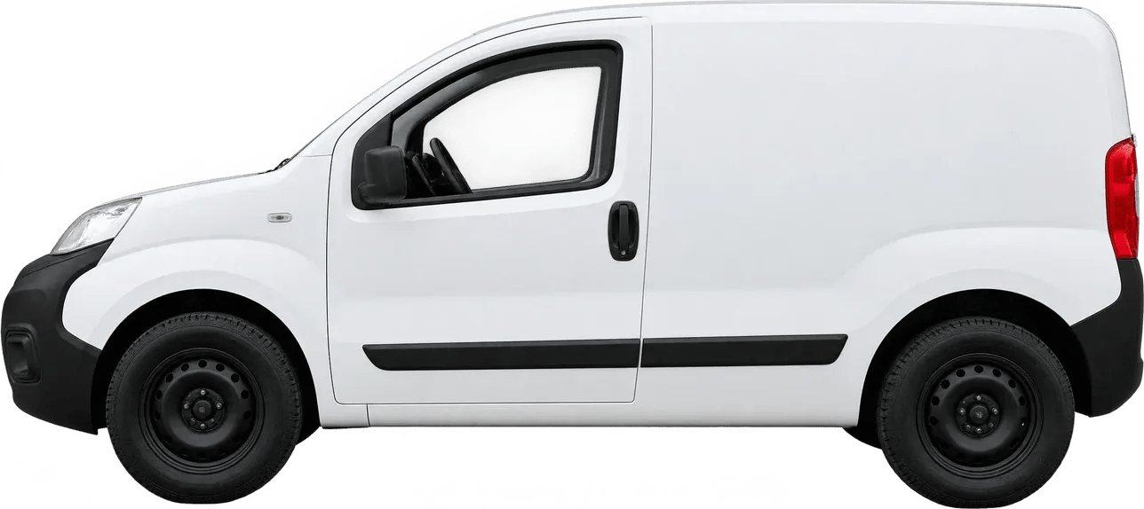 RAM Van 700 City, vista lateral a escala