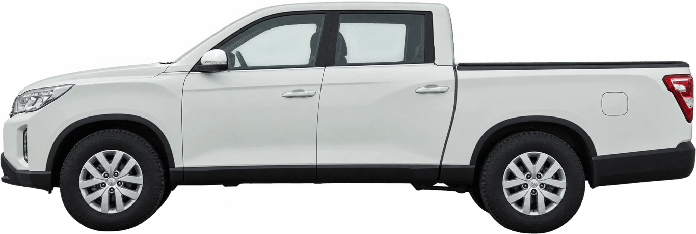 SsangYong Grand Musso, vista lateral a escala
