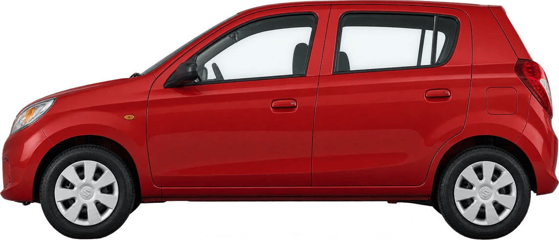 Suzuki Alto, vista lateral a escala