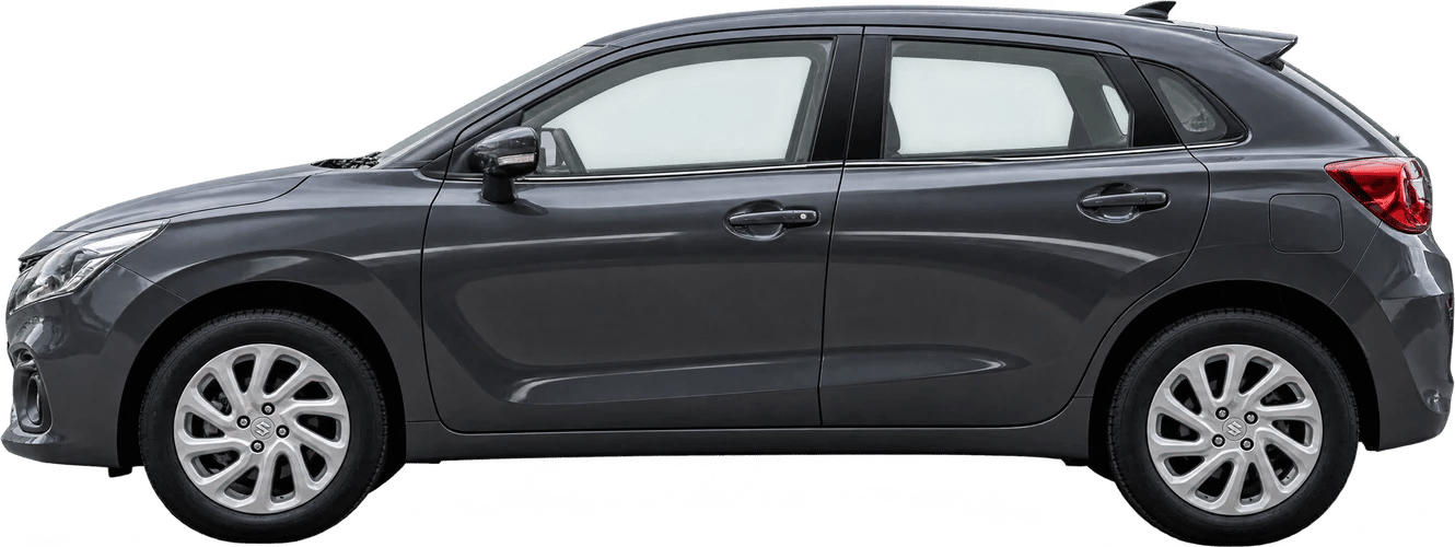 Suzuki Baleno, vista lateral a escala