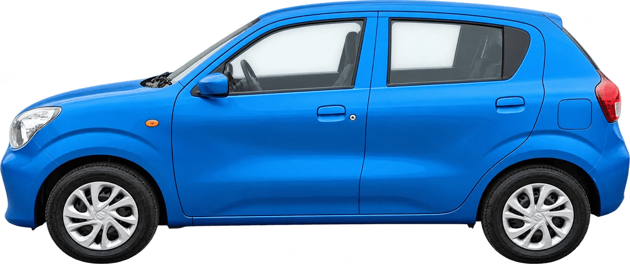 Suzuki Celerio, vista lateral a escala