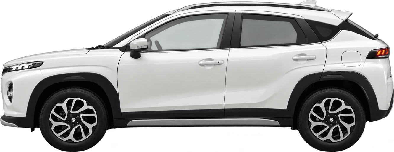 Suzuki Fronx, vista lateral a escala