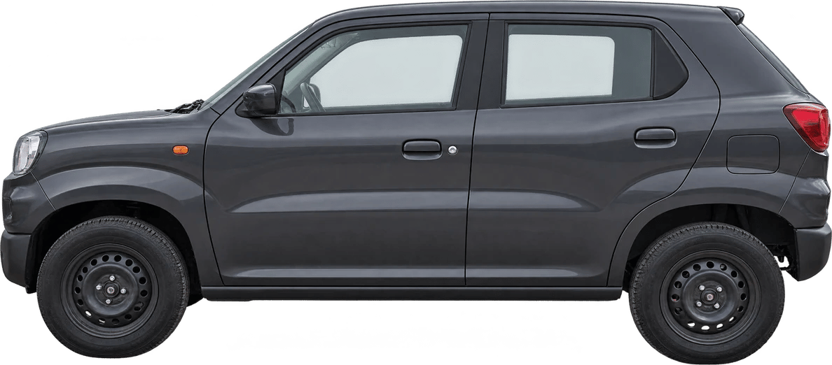 Suzuki S-Presso, vista lateral a escala