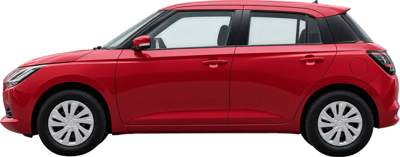 Suzuki Swift, vista lateral a escala