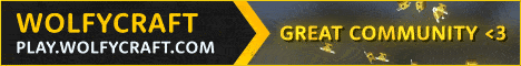 l6>> blWOLFYCRAFT l6<< r
alPixelmon, Factions, Survival, Towny and more! Come and join us! cl<3