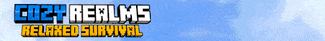 ◆ Cozy Realms 1.21 ◆ Cozy and Fun Survival 😁» ʏᴏᴜʀ ғʀɪᴇɴᴅʟʏ, ʀᴇʟᴀxᴇᴅ ᴄᴏᴍᴍᴜɴɪᴛʏ-ʙᴀsᴇᴅ sᴍᴘ! «