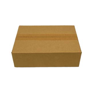 Faltkarton 4L, 330 x 230 x 100 mm, 1-wellig, FEFCO 0201, braun