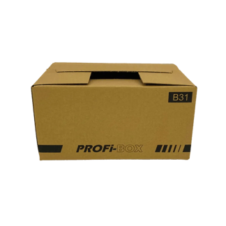 Profikarton B31, 284 x 184 x 137 mm, 1-wellig, FEFCO 0701, braun