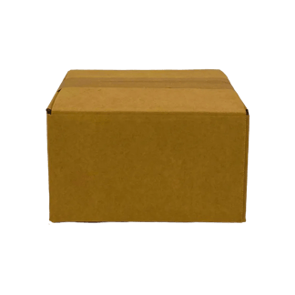 Karton DD1, 190 x 190 x 100 mm, 2-wellig, FEFCO 0201, braun