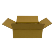 Faltkarton DD10 A, 350 x 250 x 110 mm, 2-wellig, FEFCO 0201, braun