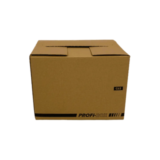 Profikarton C65, 305 x 215 x 130 - 220 mm, 1-wellig, FEFCO 0701, braun