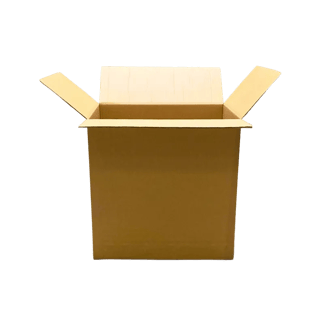 Faltkarton DD160, 785 x 585 x 772 mm, 2-wellig, FEFCO 0201, braun