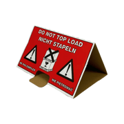 Palettenhütchen "Nicht stapeln", 4-sprachig