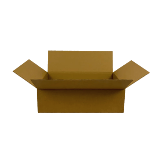 Faltkarton DD83, 590 x 388 x 160 mm, 2-wellig, FEFCO 0201, braun