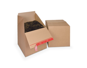 Eurobox Large ColomPac® CP 154.404040, 394 x 394 x 387 mm, braun