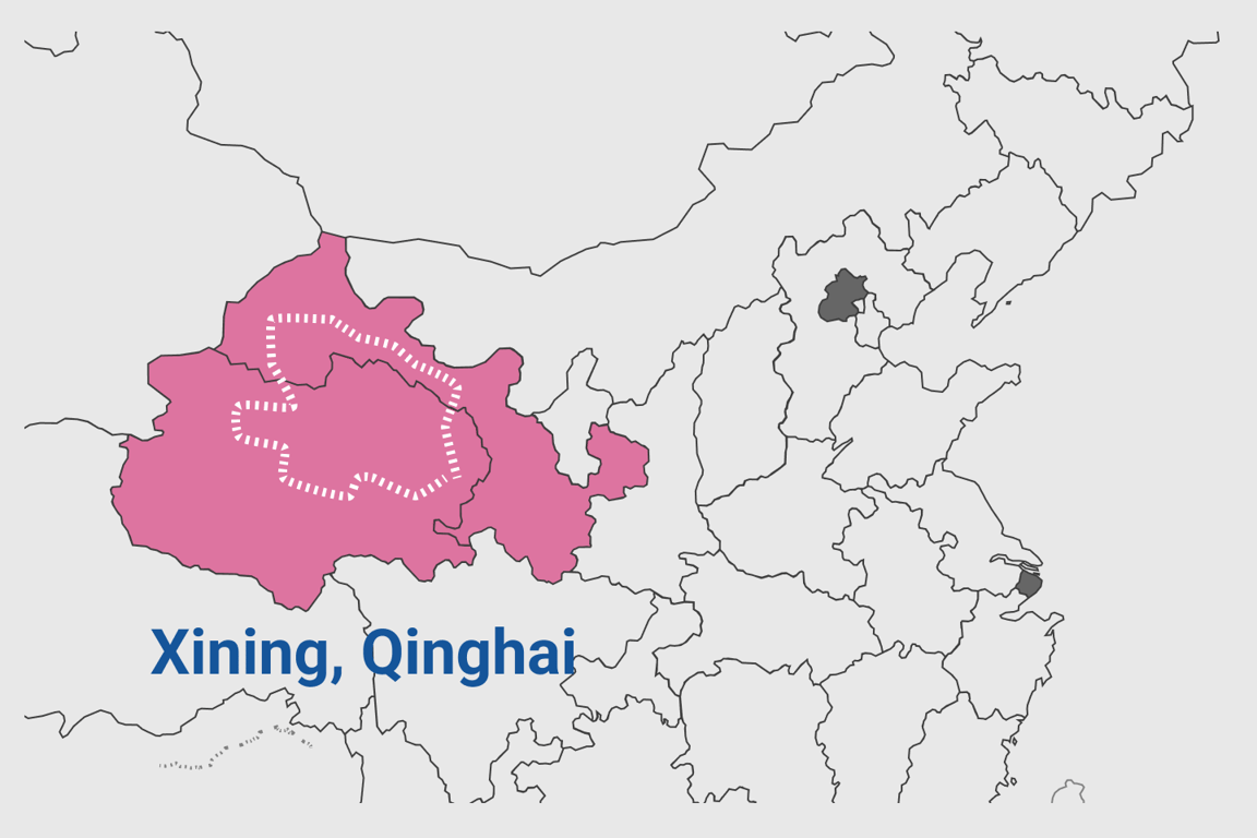 Qinghai–Gansu Loop, map