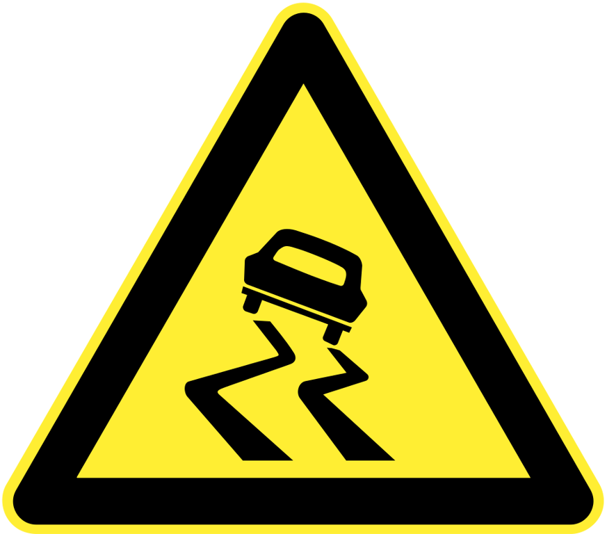 Slippery road