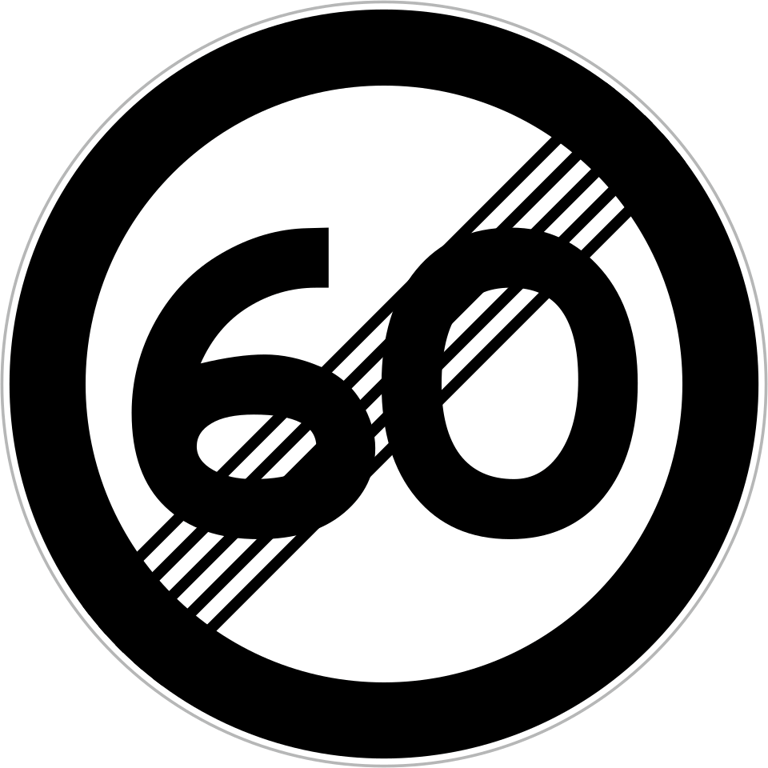End of the 60 km/h limit
