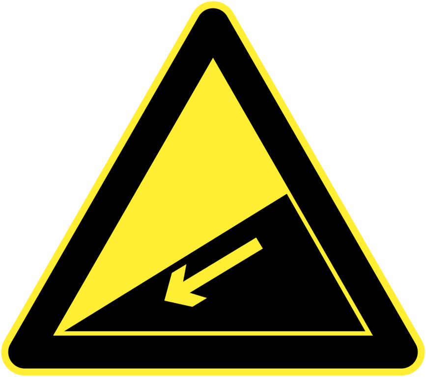 Steep descent