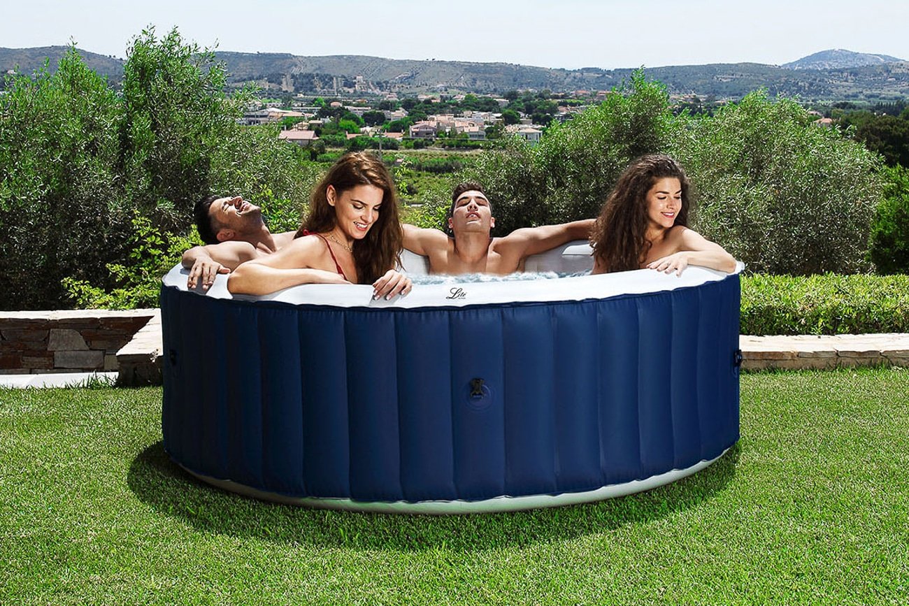 Buy MSpa Blue Round Lite Series 6 Person Portable Hot Tub.