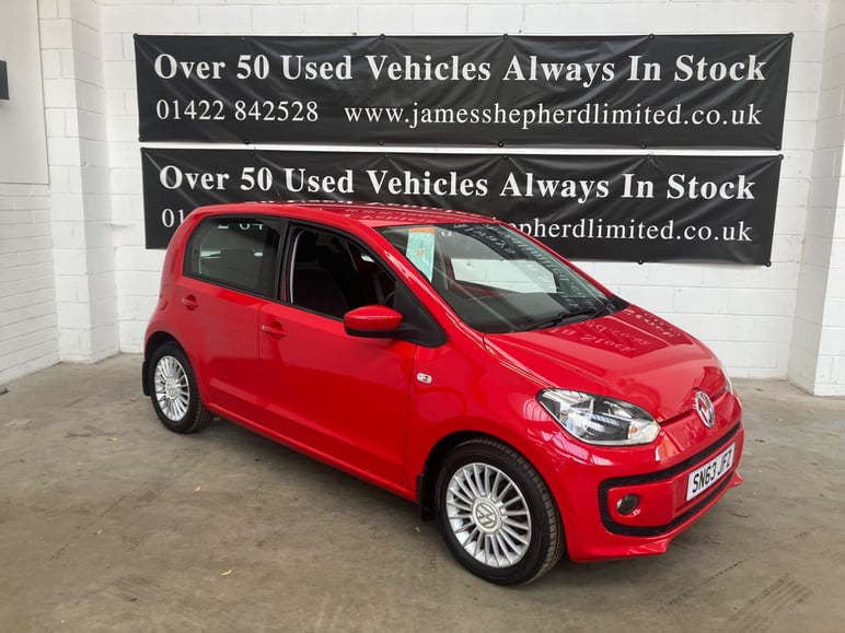2013 volkswagen up! 1.0 bluemotion tech high up! euro 5 (s/s) 5dr 2013 50,372 miles manual our price £5,990 monthly price from... photo