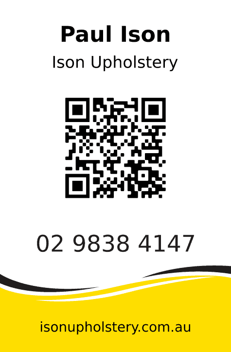 Paul-Ison-Ison-Upholstery-ID Paul Ison - Ison Upholstery ID Card