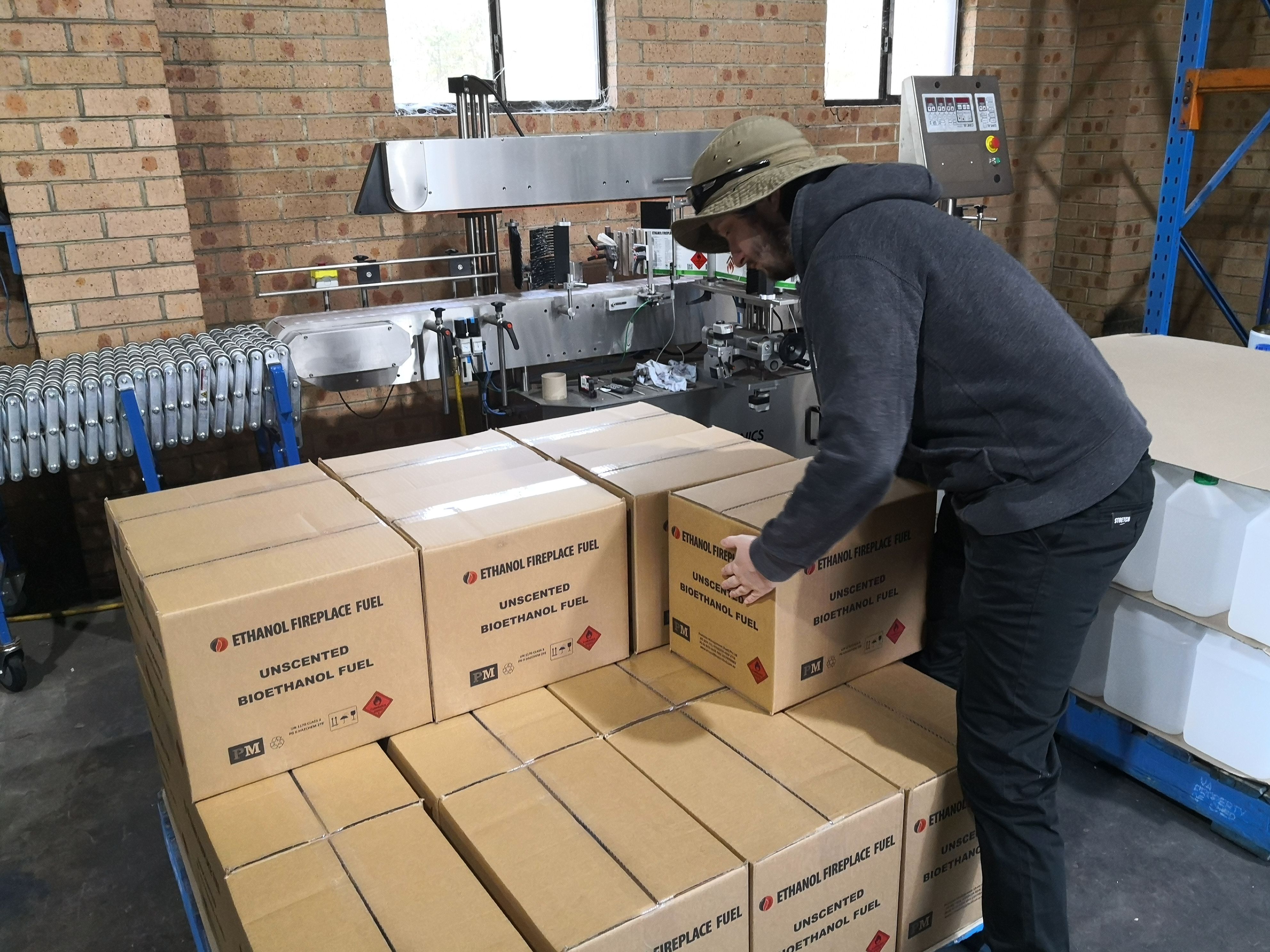 Ethanol Fireplace Fuel Packing Pallet