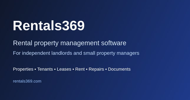 Rentals369 featured cover