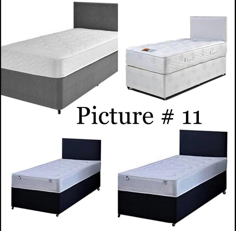 Brand new Single divan bed mattress headboard  Double King size