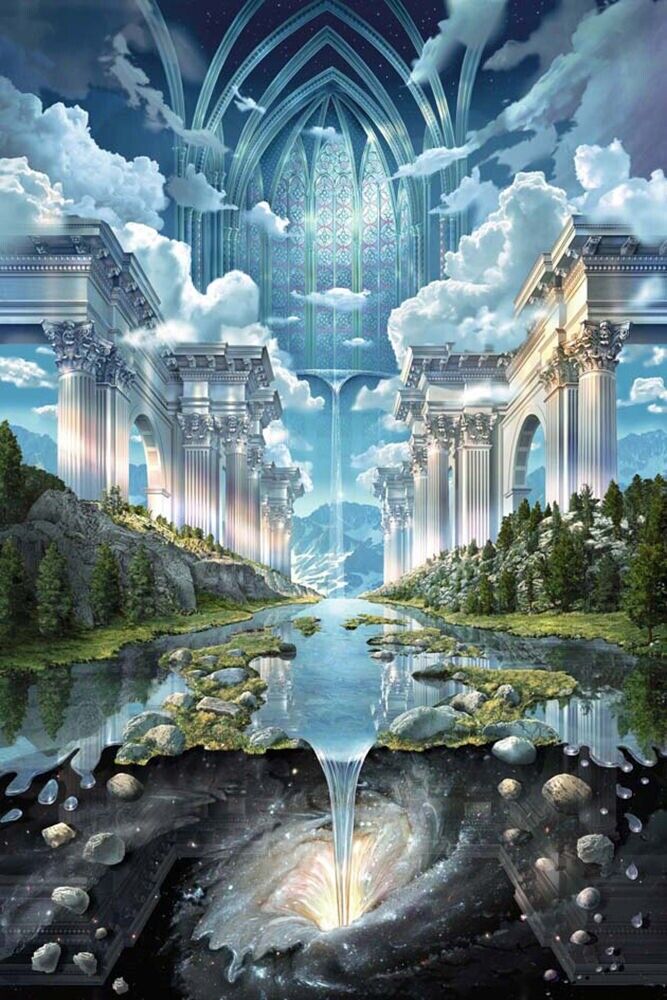 image for Genesis II Fantasy Paper Laminated Framed Poster Print Wall Art New Home Office Decor Gift Man Cave