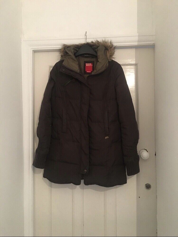 image for Brown quilted miss sixty coat