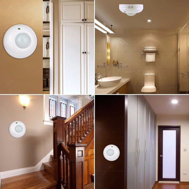New 360 Degree 240V 1200W Ceiling Infrared PIR Motion Sensor Switch For Lights, Surface Mounting 