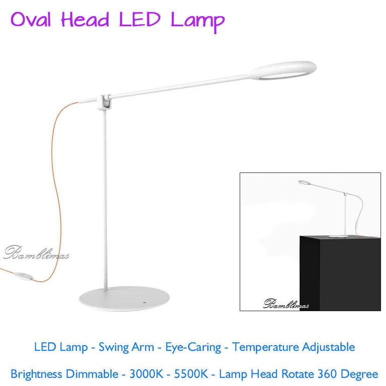 image for  LED Desk Lamp Swing Arm Eye-Caring Table Lamps Temperature Adjustable 360. 20+ available