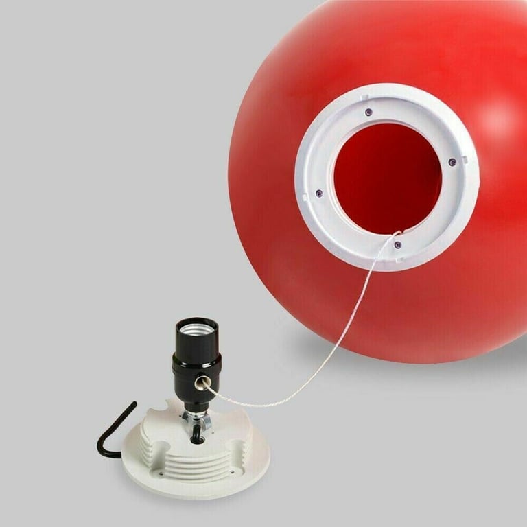 STORY COLOURFUL RED BALLOON LAMP LARGE FLUSH MOUNT MODERN SINGLE LIGHT WITH PULL