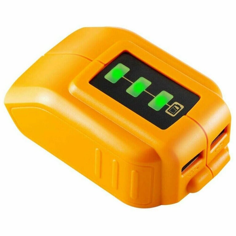 DW USB Charger Converter Adapter For DEWALT 10.8 - 20V Li-ion Battery DCB090 2021