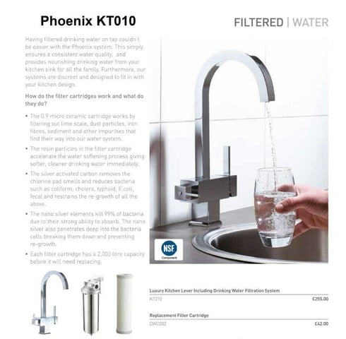 Phoenix KT010 Luxury Kitchen Lever Tap Including Drinking Water Filter  System | in North London, London | Gumtree