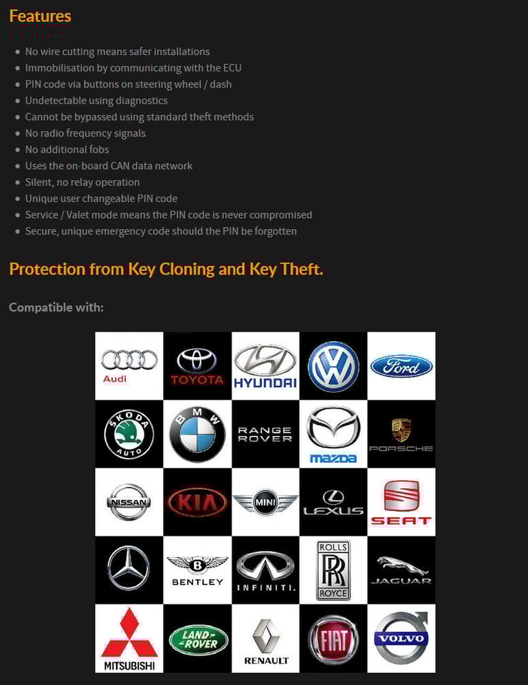 Autowatch Ghost 2 immobiliser 