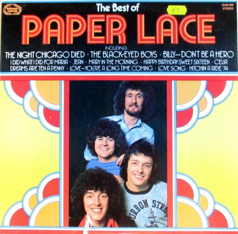 image for PAPER LACE. LP RECORD Titled... THE BEST OF PAPER LACE