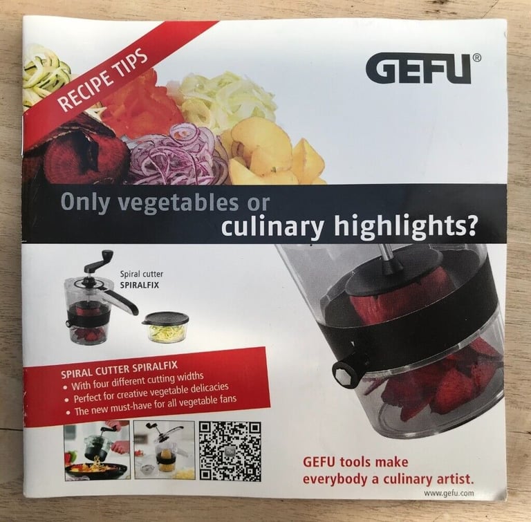 SPIRALIZER Gefu Spiral slicer Spiralfix, Stainless Steel / AS NEW