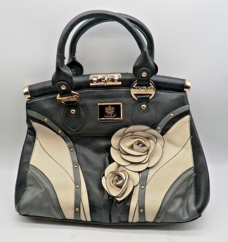 LADIES LYDC Leather Handbag with floral pattern