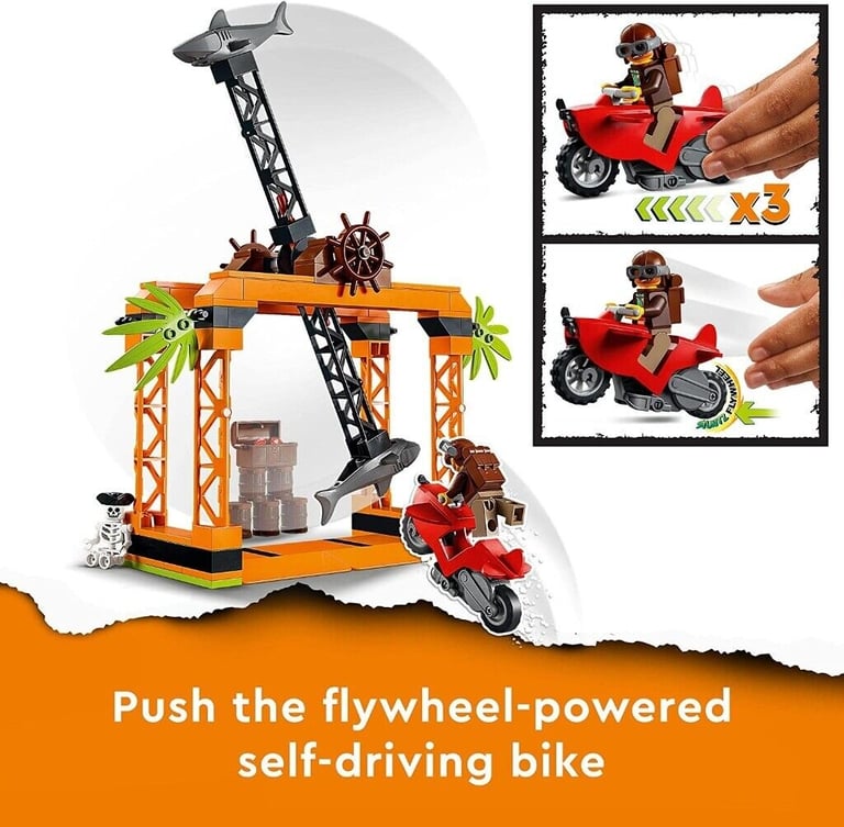 LEGO 60342 City Stuntz The Shark Attack Stunt Challenge Adventure Series gift