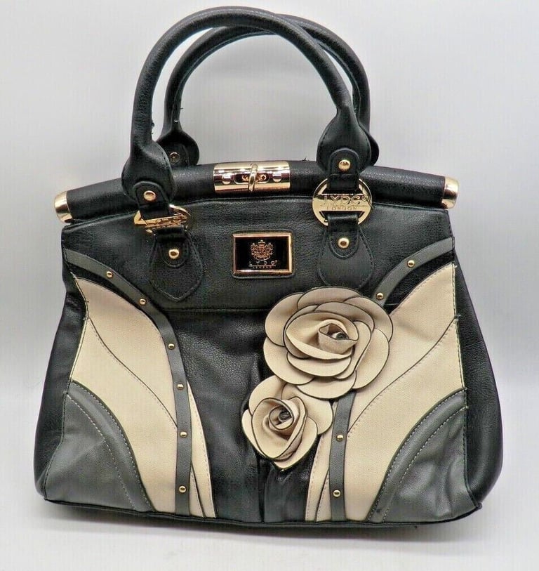 LADIES LYDC Leather Handbag with floral pattern