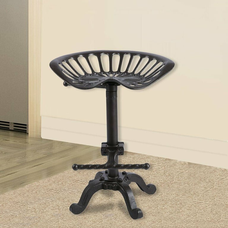 image for METAL TRACTOR BAR SEAT TABOURET ADJUSTABLE INDUSTRIAL MOULAGE STYLE MODERN CHAIR