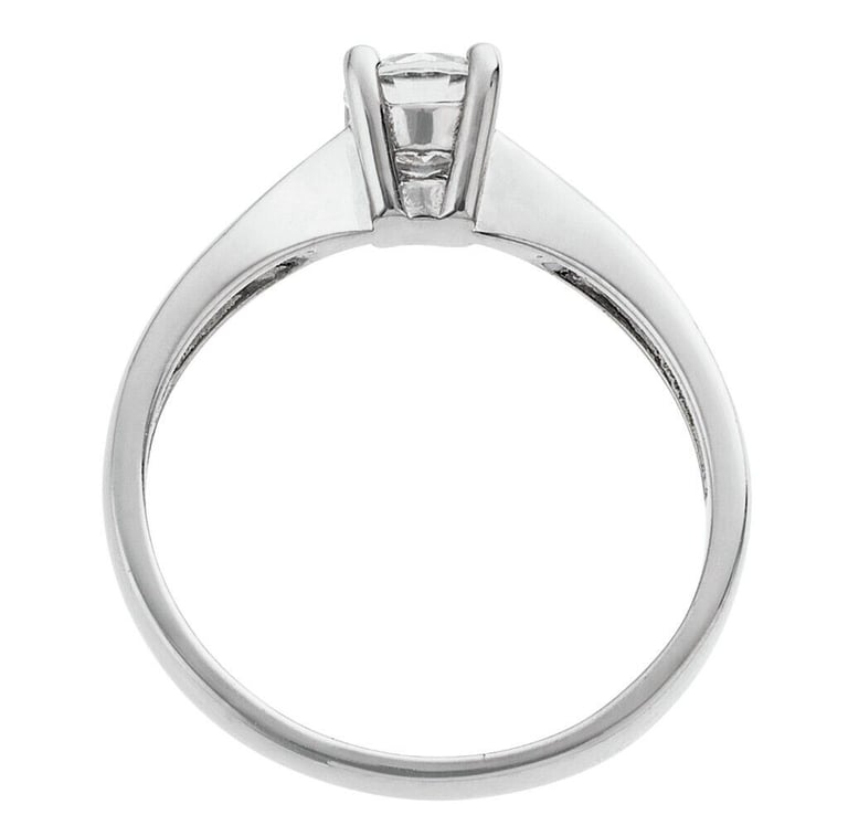 REVERE STERLING SILVER CUBIC ZIRCONIA 'PROMISE' RING SIZE LARGE