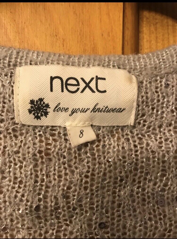 Beautiful silver sequin cardigan 