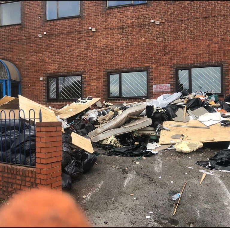 Rubbish removal waste house clearance garden garage removals Birmingham Cannock West Midlands
