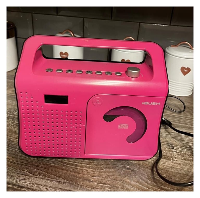 Pink cd player 