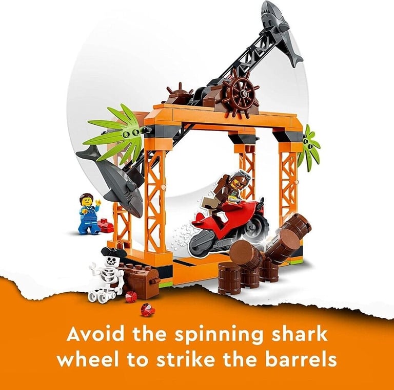 LEGO 60342 City Stuntz The Shark Attack Stunt Challenge Adventure Series gift