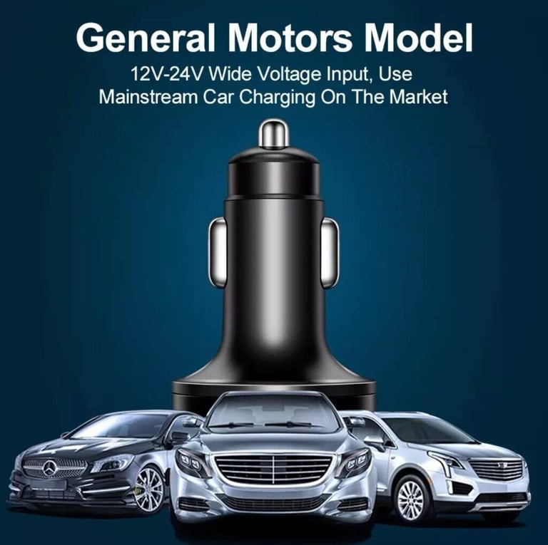 4 USB LED Display Car Charger Socket, 4 Port Fast USB Car Charger Adapter Cigarette Lighter USB